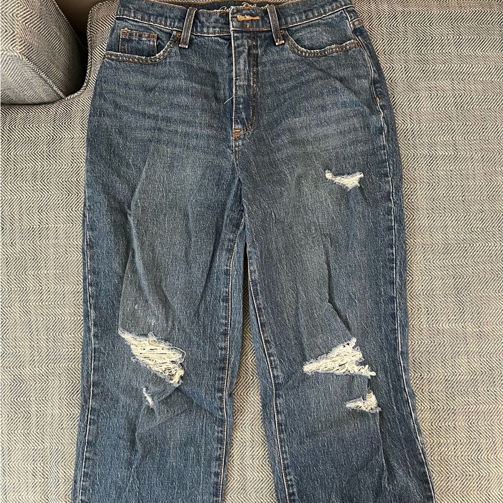 Universal thread ripped cropped jeans